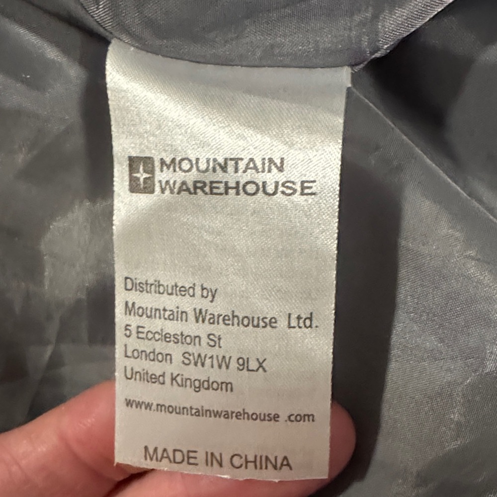Mountain Warehouse Women’s Outdoor Jacket Sz 12 Grey and Teal - Picture 3 of 9